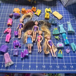 Polly Pocket rooted hair doll bundle accessory lot 193 20245